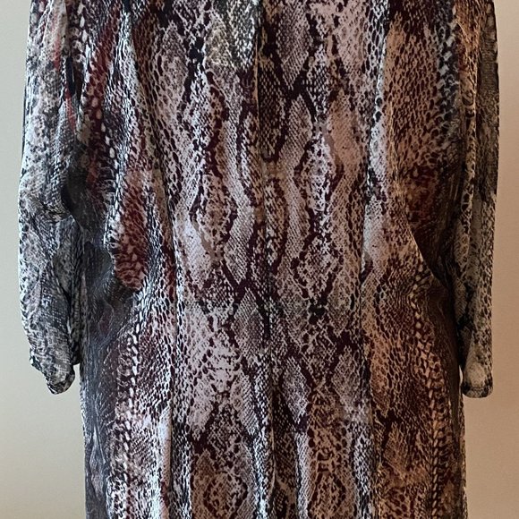 Python-Print Duster, Jostar, Size 3x - Picture 3 of 6